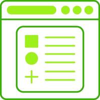 Components Green Tone Icon vector