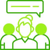Mentor Green Tone Icon vector