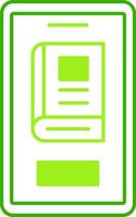 Reading App Green Tone Icon vector
