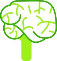 Cerebellum Green Tone Icon vector