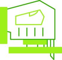Jigsaw Green Tone Icon vector