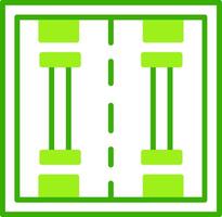 Lane Green Tone Icon vector