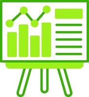 Presentation Green Tone Icon vector