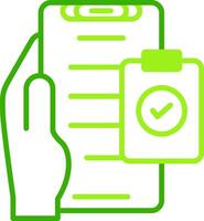 Check List Green Tone Icon vector