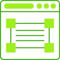 Web Design Green Tone Icon vector