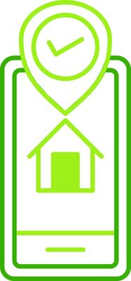 Gps Tracker Green Tone Icon