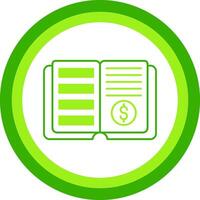 Ledger Green Tone Circle Icon vector