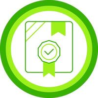 Warranty Green Tone Circle Icon vector