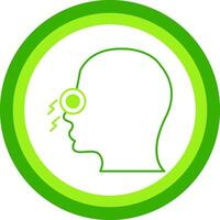 Congestion Green Tone Circle Icon vector