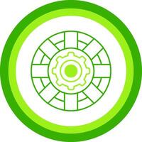 Support Green Tone Circle Icon vector