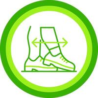 Touch Green Tone Circle Icon vector