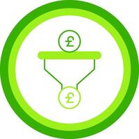 Sales PipeGreen Tone Circle Green Tone Circle Icon vector