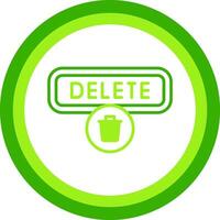Delete Green Tone Circle Icon vector