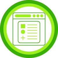 Components Green Tone Circle Icon vector