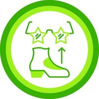Funk Green Tone Circle Icon vector
