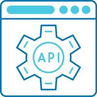 Api Blue Tone Icon vector