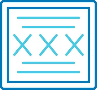 Code Blue Tone Icon vector