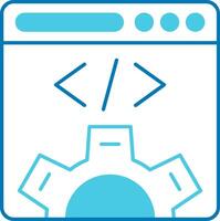 Web Design Blue Tone Icon vector