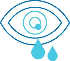 Eye Blue Tone Icon vector