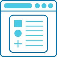 Components Blue Tone Icon vector