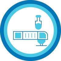 Oscillating Multi Tool Blue Tone Circle Icon vector