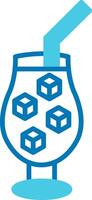 Ice Blue Tone Circle Icon vector