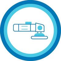 Polisher Blue Tone Circle Icon vector