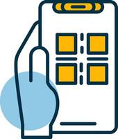 Qr Scan Shapes Icon vector