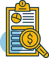 Auditing Shapes Icon vector