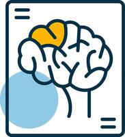 Brain X Ray Shapes Icon vector