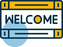 Welcome Shapes Icon vector