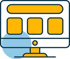 Web Template Shapes Icon vector