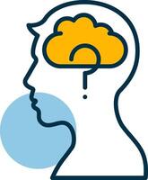 Memory Loss Shapes Icon vector