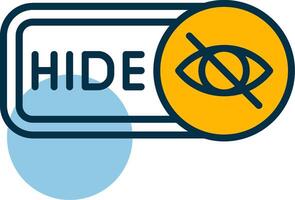 Hide Shapes Icon vector