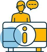 Information Desk Shapes Icon vector