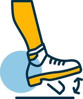 Ankle Flex Shapes Icon vector