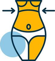 Fat Loss Shapes Icon vector