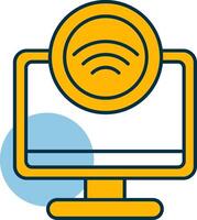 Internet Access Shapes Icon vector