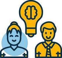 Team Idea Shapes Icon vector