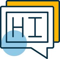 Hi Shapes Icon vector