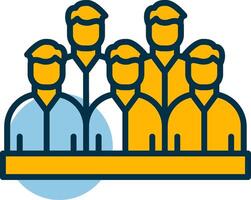 Spectators Shapes Icon vector