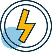 Lightning Shapes Icon vector