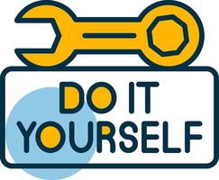 Do It Yourself Shapes Icon vector