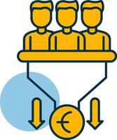 Sales PipeShapes Shapes Icon vector
