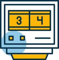 Lap Counters Shapes Icon vector