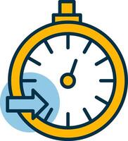 Pace Clock Shapes Icon vector