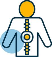 Spinal Cord Shapes Icon vector