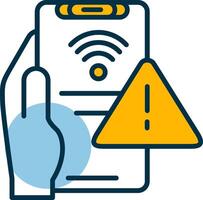 No Wifi Shapes Icon vector