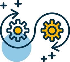 Devops Shapes Icon vector