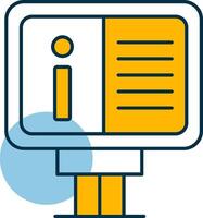 Information Board Shapes Icon vector